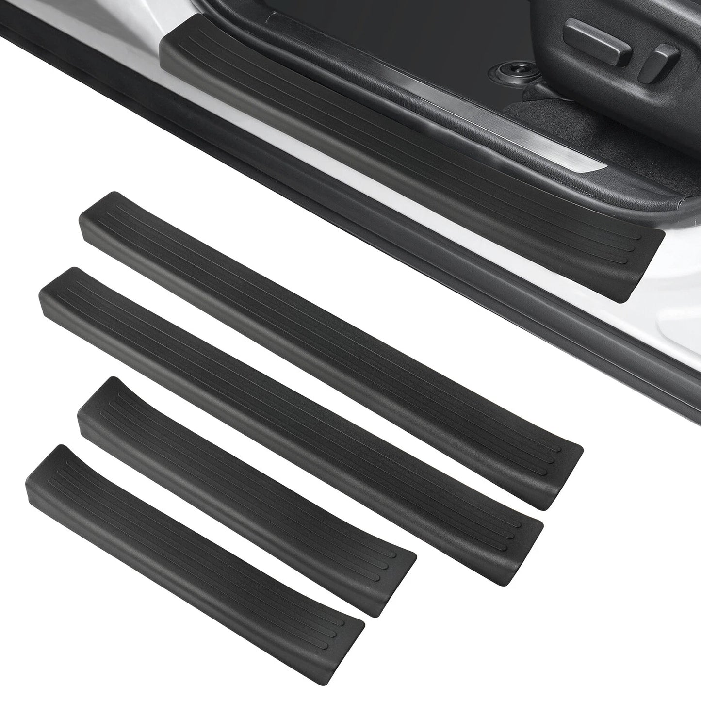 For 21-24 Toyota RAV4 Prime Door Sill Protector,Anti-Scratch Car Door Protection