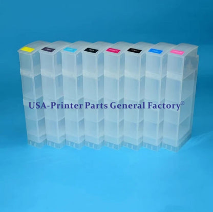1SET  8Color Refillable Ink Cartridge For HP 91 Designjet Z6100 Z6100ps