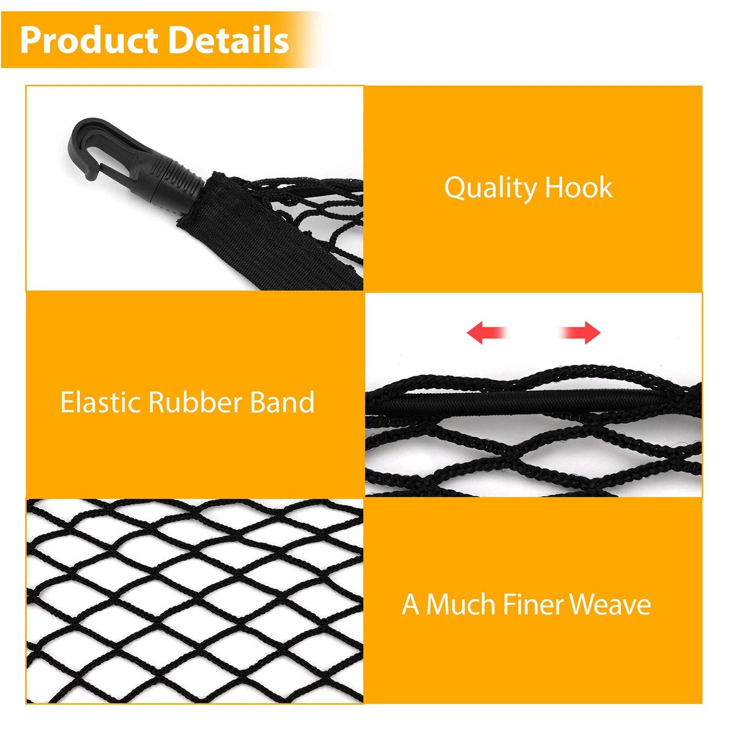 Rear Compartment Cargo Net Black Mesh F551SAN000 For 2020-2025 Subaru Outback