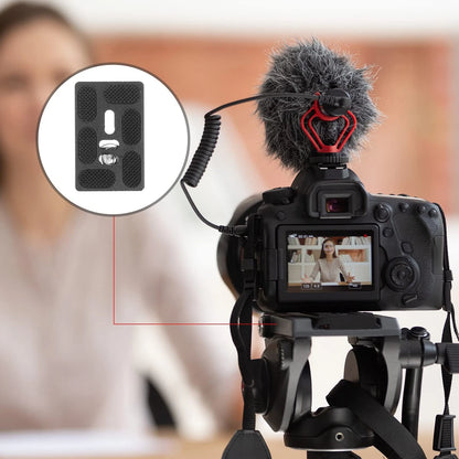 Frienda 2 Pieces Metal Quick Release Plate with 1/4''-20 Camera 60mm, Black