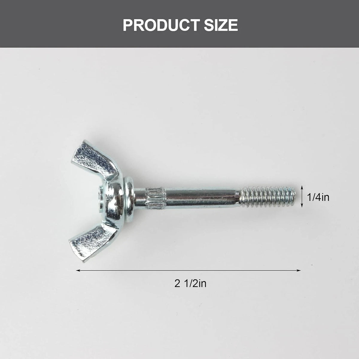 4 Packs Drywall Stilts Wing Bolt Replacement Kits, One Size, galvanized