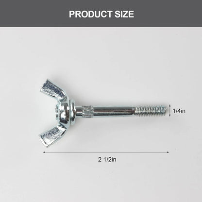 4 Packs Drywall Stilts Wing Bolt Replacement Kits, One Size, galvanized