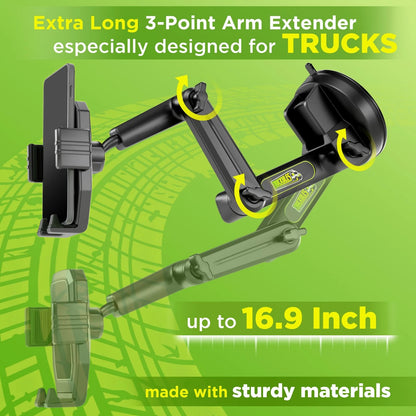 Cell Phone Mount for Truck Holder Drivers - Large, Black