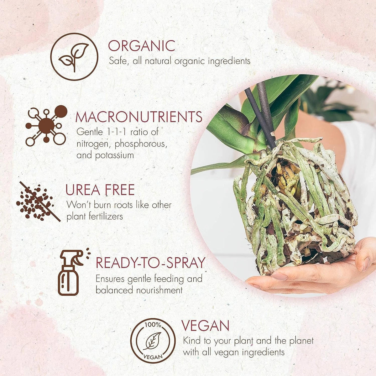 Organic Ready to Spray Orchid Food Mist - Bloom Booster Fertilizer for...