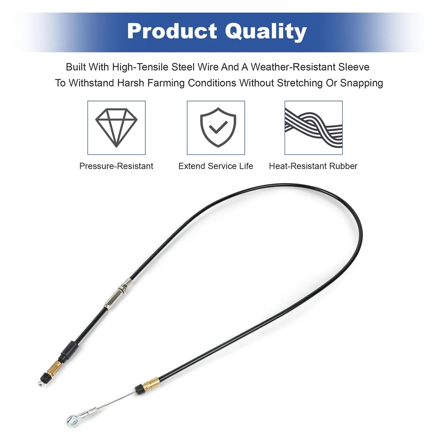 SBA312070200 Hand Throttle Cable 40.74"  for  Holland Boomer 4055 4060 TC48DA