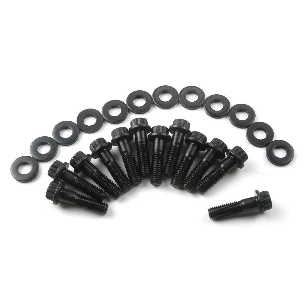 For Chevy SBC/GenIII LS 3/8" Flange 12PT Header Bolt Kit Replace 134-1202
