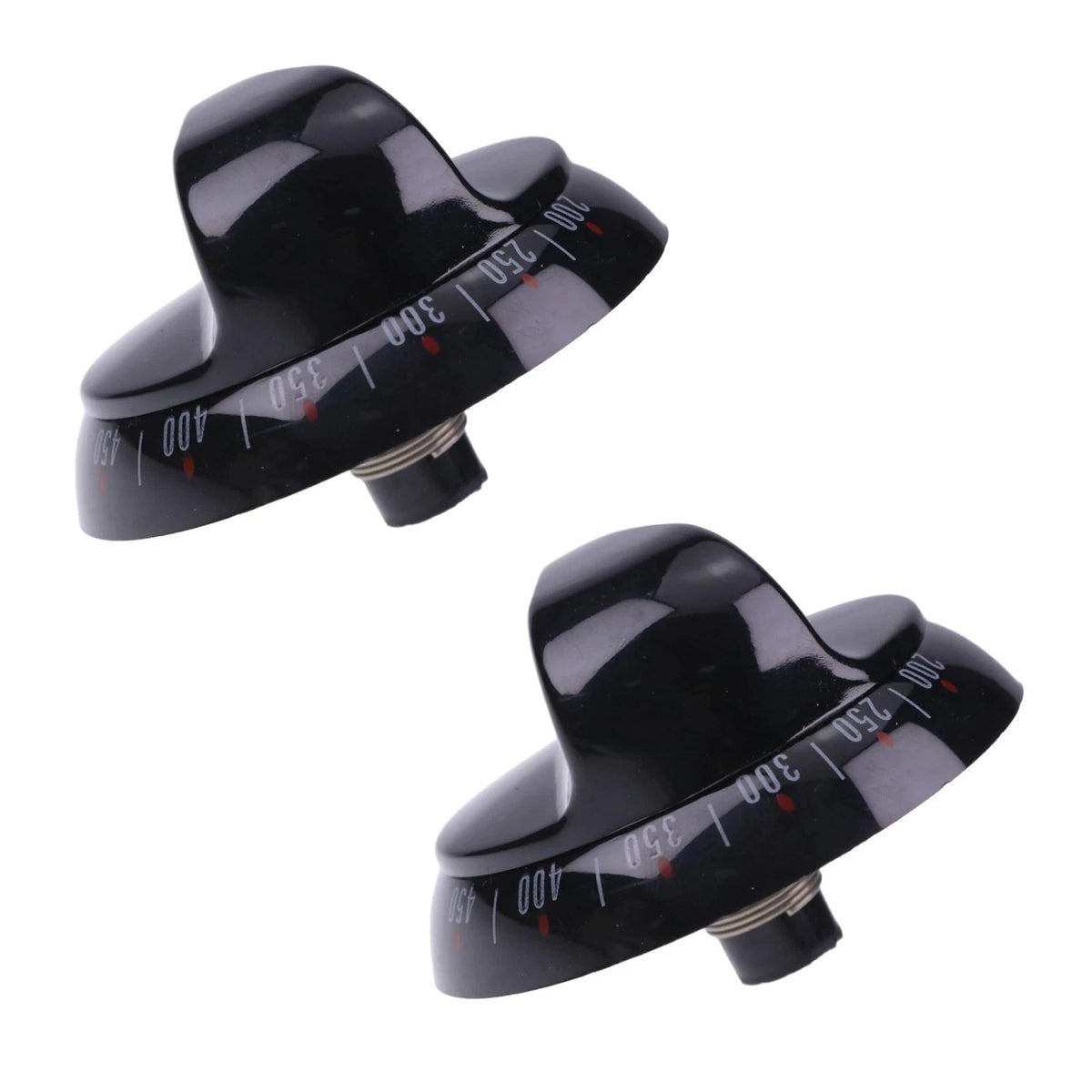 2PCS Control Knob Replacement Part WB03K10037 For GE Range Stove Oven Black