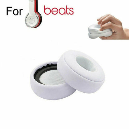 2Pcs White Ear Pads Cushion Cover For Beats Mixr Headphones Replace Part