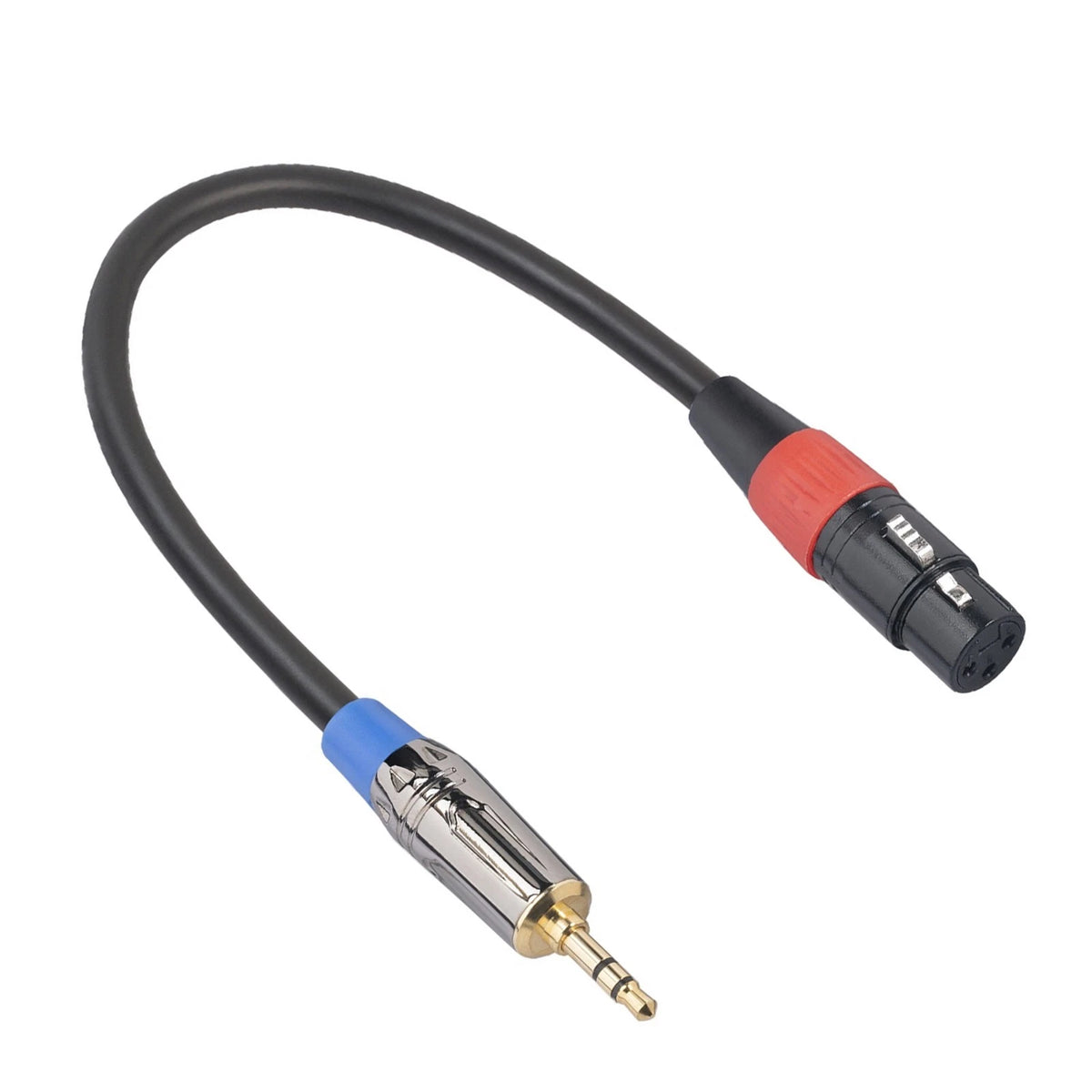 Jack 3.5mm to 3Pin XLR Cable TRS M to XLR Female Audio Adapter Cable For Phone