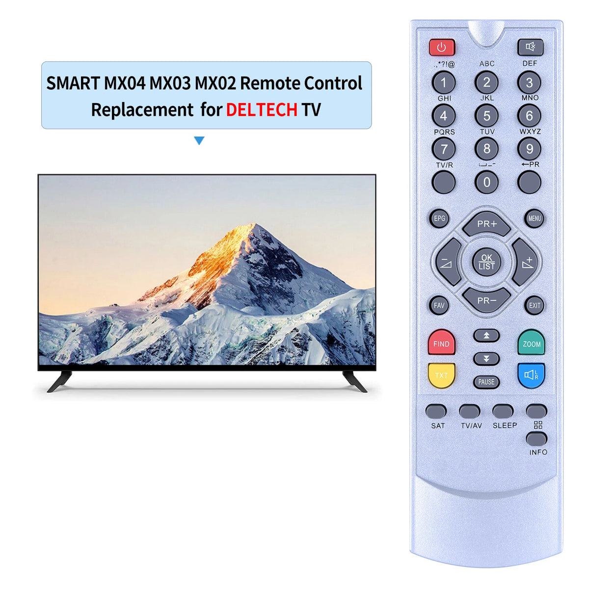 Remote Control For Smart Mx04 Mx03 Mx02 Mobilo 6400 Digiquest Digital Receiver