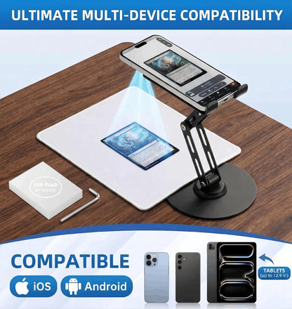Card Scanner TCG, Foldable Trading Setup & Black