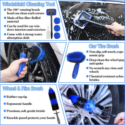 26Pcs Car Detailing Brush Set, Kit, 26PCS