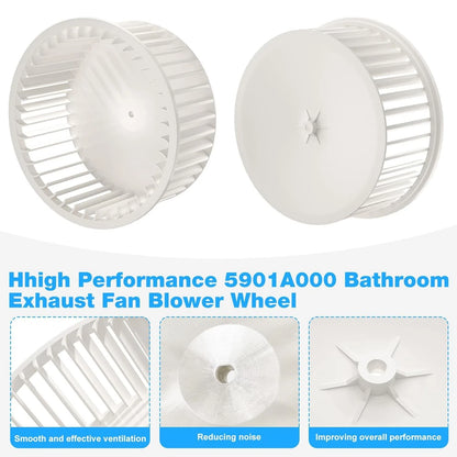 5901A000 Bathroom Fan Blower Wheel for Broan Exhaust Fan, Broan...