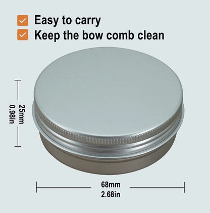 HAINEAO Bow Comb Rosin Spreader Separates Stuck Strings Log color，Black