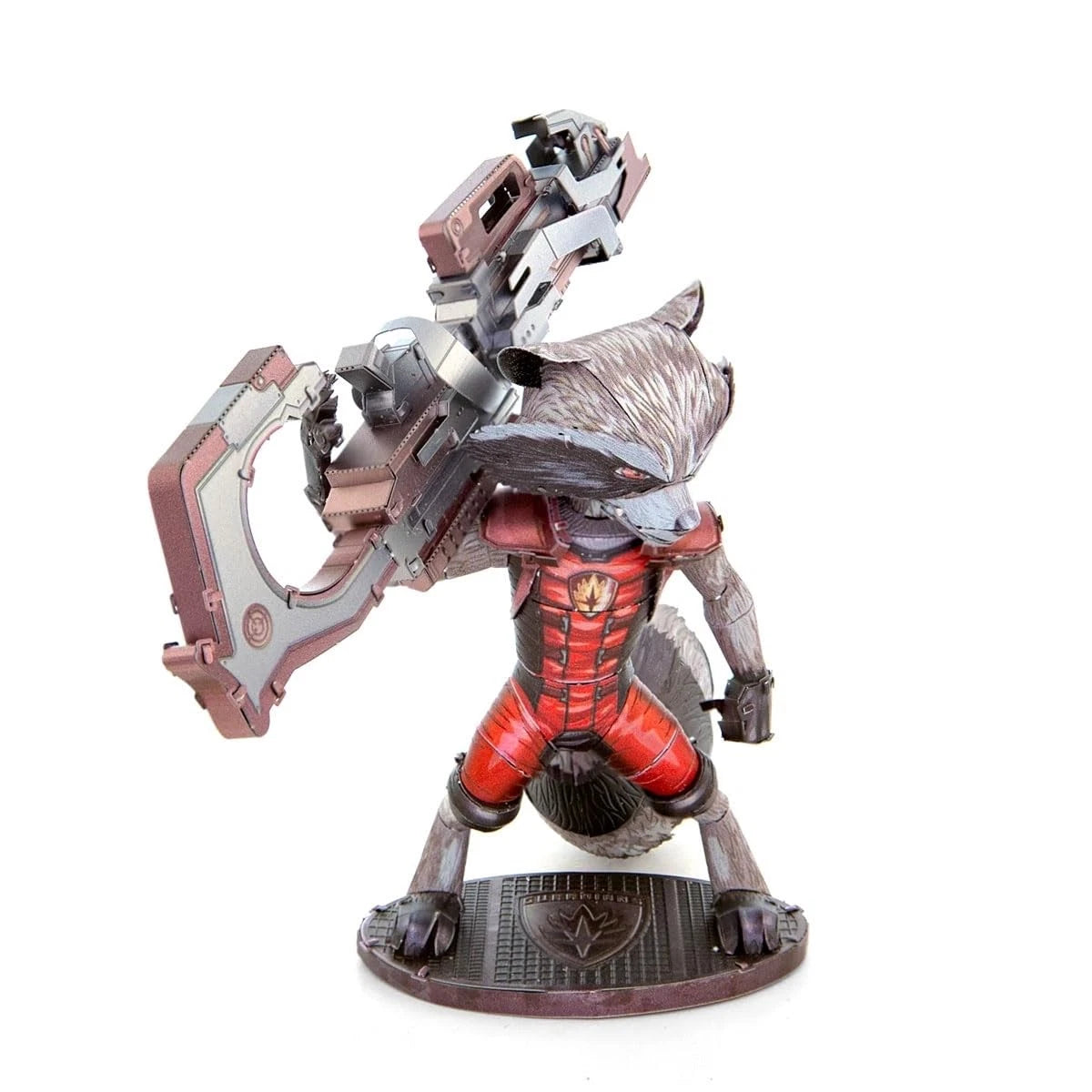 Metal Earth Guardians of The Galaxy Rocket 3.8 x 3.1 x inches, Multi