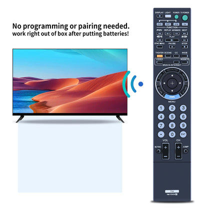 RM-YD029 Remote Control For Sony Bra TV KDL46Z5100 KDL52XBR10 KDL46XBR10