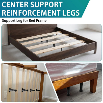 6 PCS Adjustable Bed Frame Support Legs (5.1"-8.3") - 6 5.1"-8.3", Black