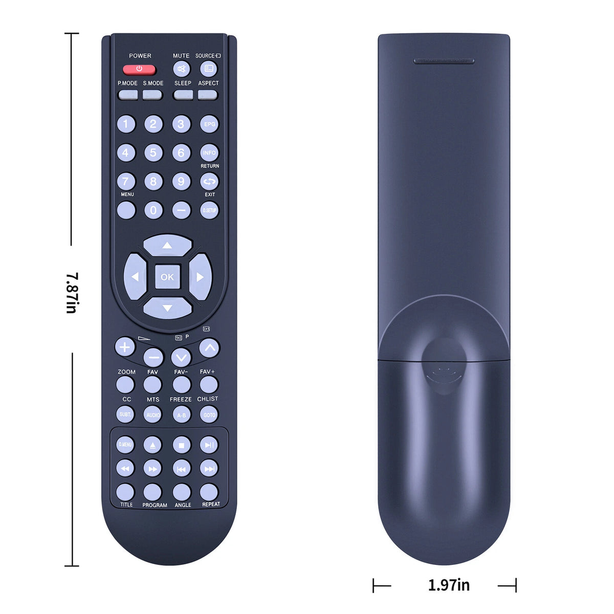 Remote Control For Proscan PLED2435A-B PLCD1526A PLED3792A PLED1962A PLED2402A