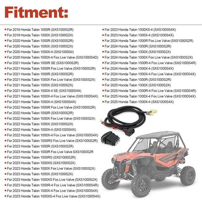 Differential Override I-4WD to 4X4 Switch Wiring Harness Bypass Kit For Honda