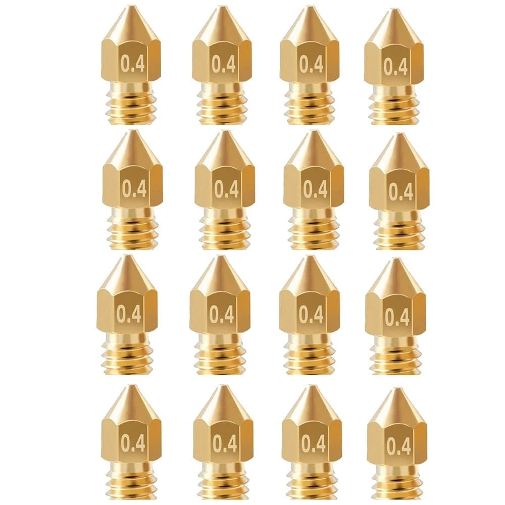 16Pcs Ender 3 Nozzles 0.4mm, MK8 Extruder 0.4mm Compatible for...