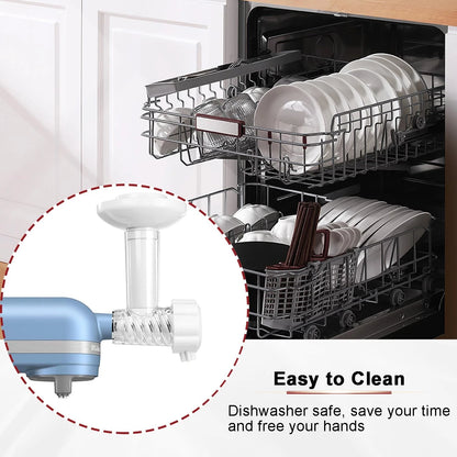Ice Cream Maker Attachment for Frozen Fruit Soft Maker, White