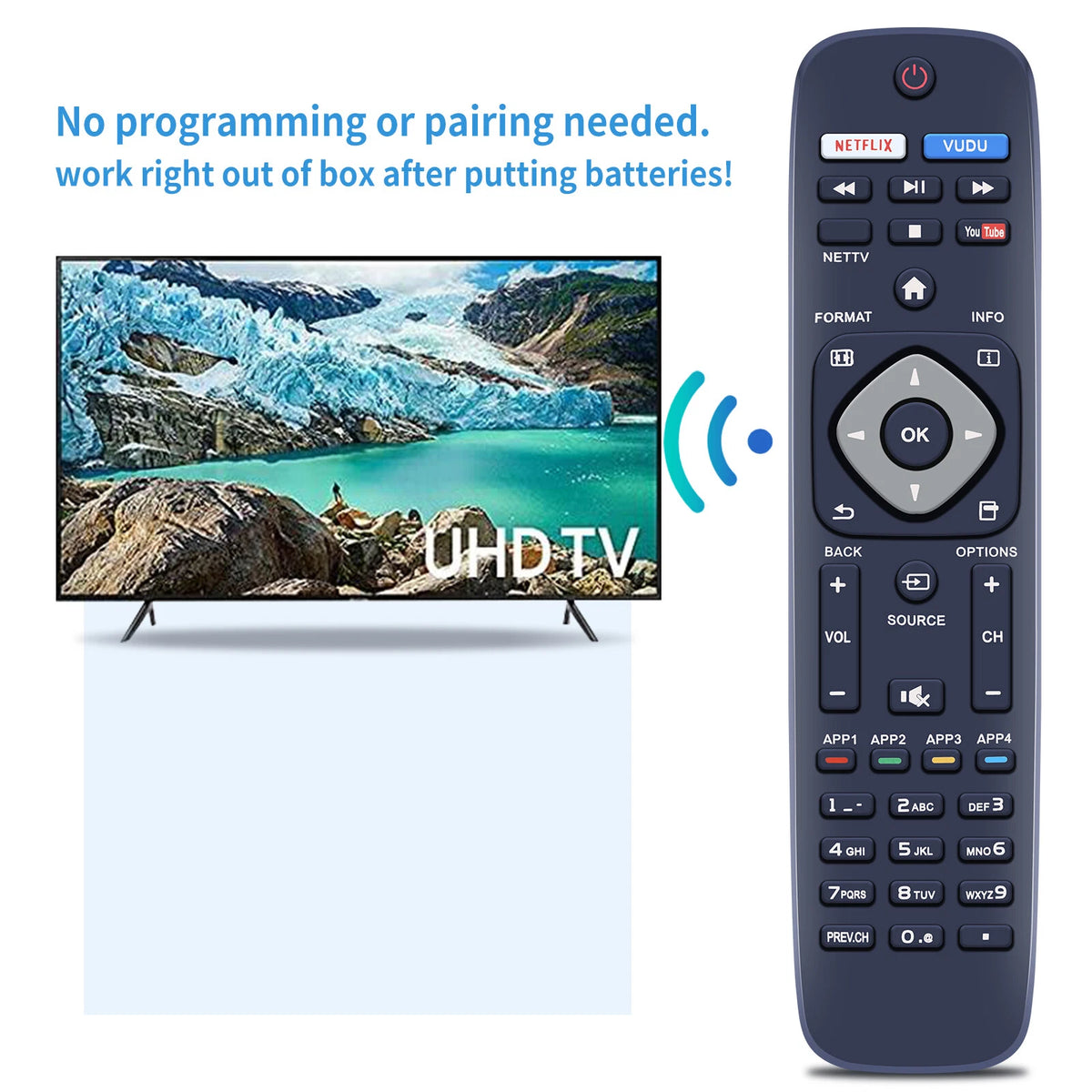 NH500UP Remote Control For Philips TV 50PFL5601/F7 65PFL5602/F7 55PFL5602/F7