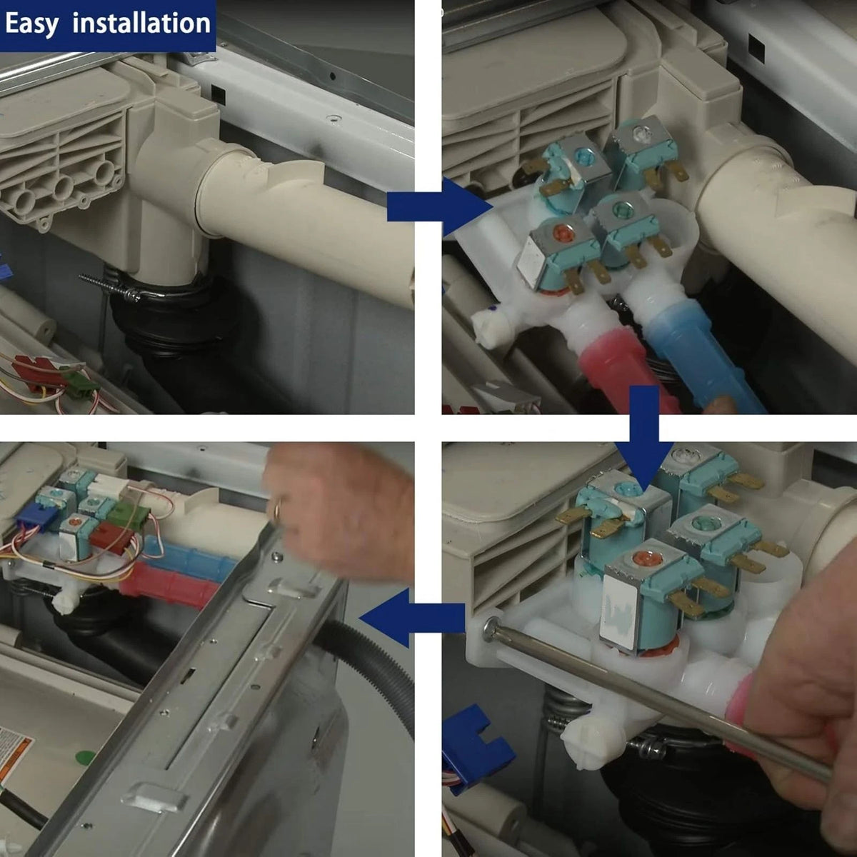 Washing Machine Water Valve Replace For Frigidaire/Kenmore/Crosley 134637810