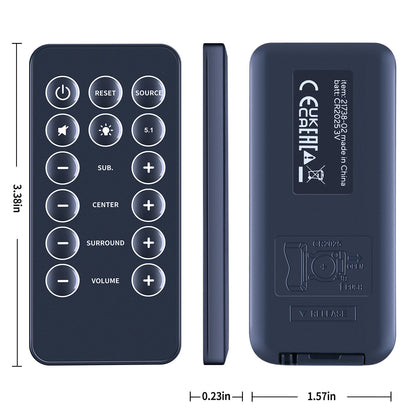 Remote Control For Trust Gaming GXT 658 Tytan 5.1 Surround Sound Speaker System