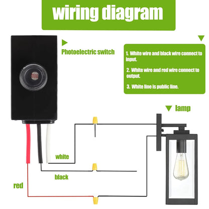 Dusk to Dawn Sensor for Outdoor Lighting 120-277V Photoelectric Switch...
