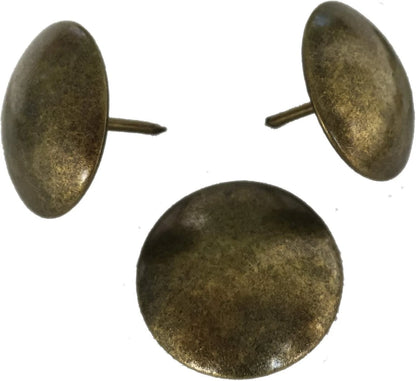Decotacks® Large Antique Brass Finish Upholstery Nails/Tacks 1 Inch - 50 Pcs...