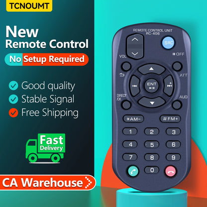 RC-406 Remote Control For Kenwood Receiver KMM-X704 KDC-X304 KDC-BT378U