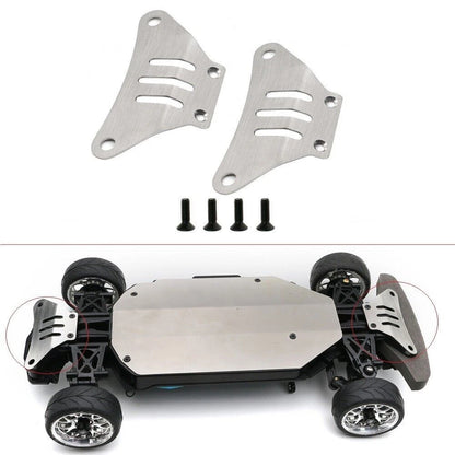 1/10 RC Car Stainless Steel Front Rear Chassis Armor Protector For Tamiya TT-02