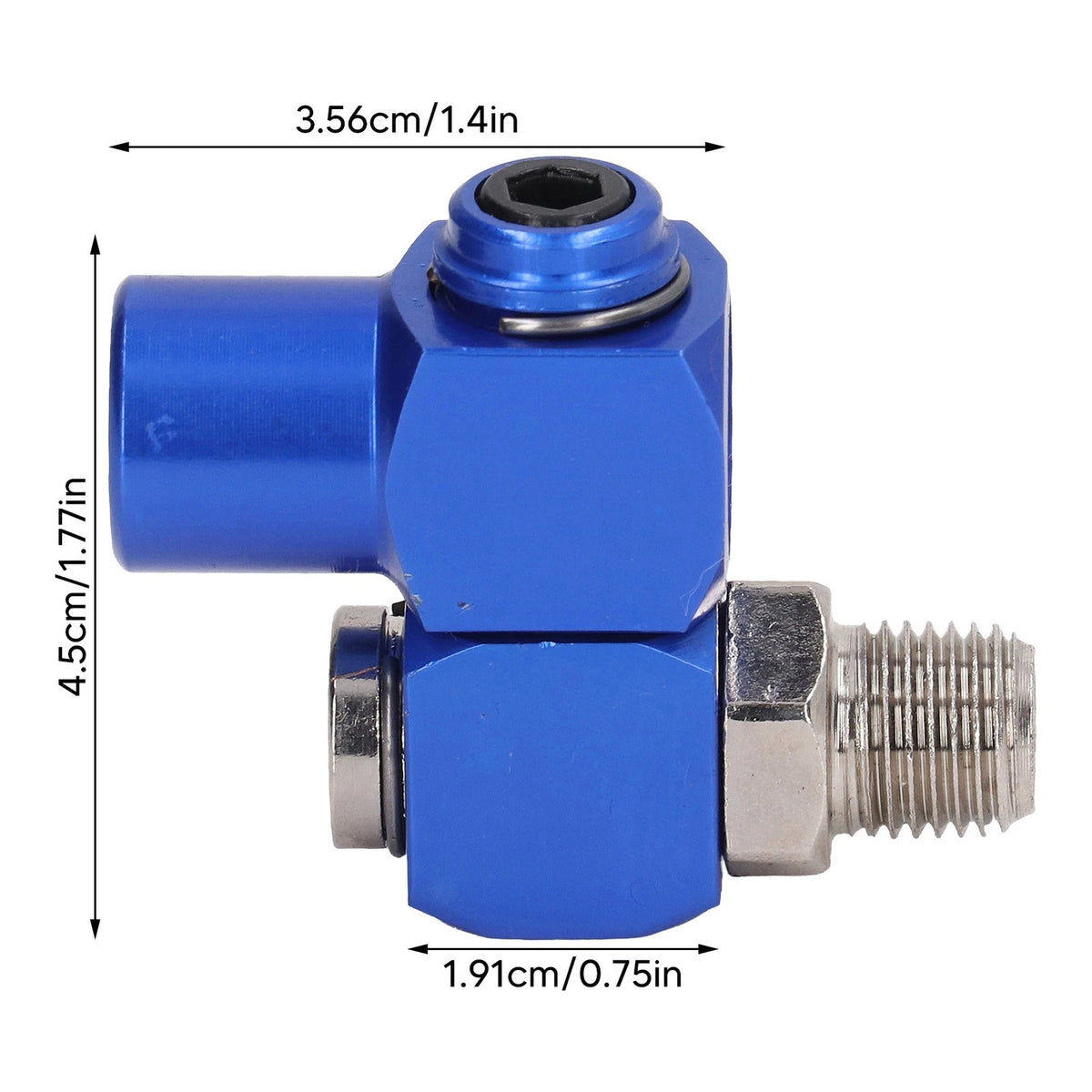 1/4" Inch NPT 360° Swivel Air Hose Connector Pressure Adapter Pneumatic Tool