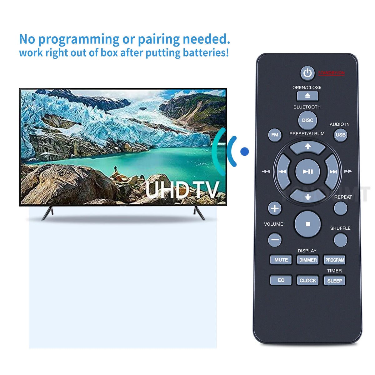 AXD7737 Remote Control For Pioneer CD Receiver System X-EM22 X-EM12 X-EM21