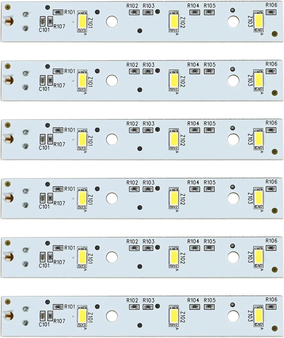 6Pack WR55X26671 Refrigerator LED Light Board Replacement for Freezer &...
