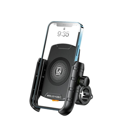 360° Rotation Type-C Quick Charger Motorcycle Holder Mount For 4-7" Phone