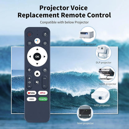 Remote Control For ZENTALITY Smart Projector A10 PLUS with Voice