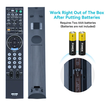 RM-YD029 Remote Control For Sony Bra TV KDL-40Z5100 KDL-46XBR10