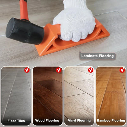 Floor Gap Fixer Tool for Laminate, Vinyl Plank & Hardwood 1pack, Orange
