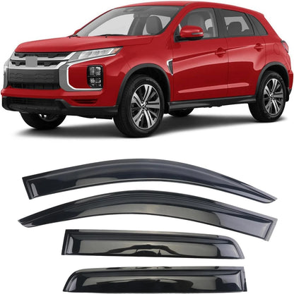Outside Mount Window Visor Deflectors Rain Outlander Sport / ASX 2011-2023