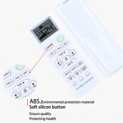 0010401715BW Remote Control For Haier Air Conditioner V9014557 G85