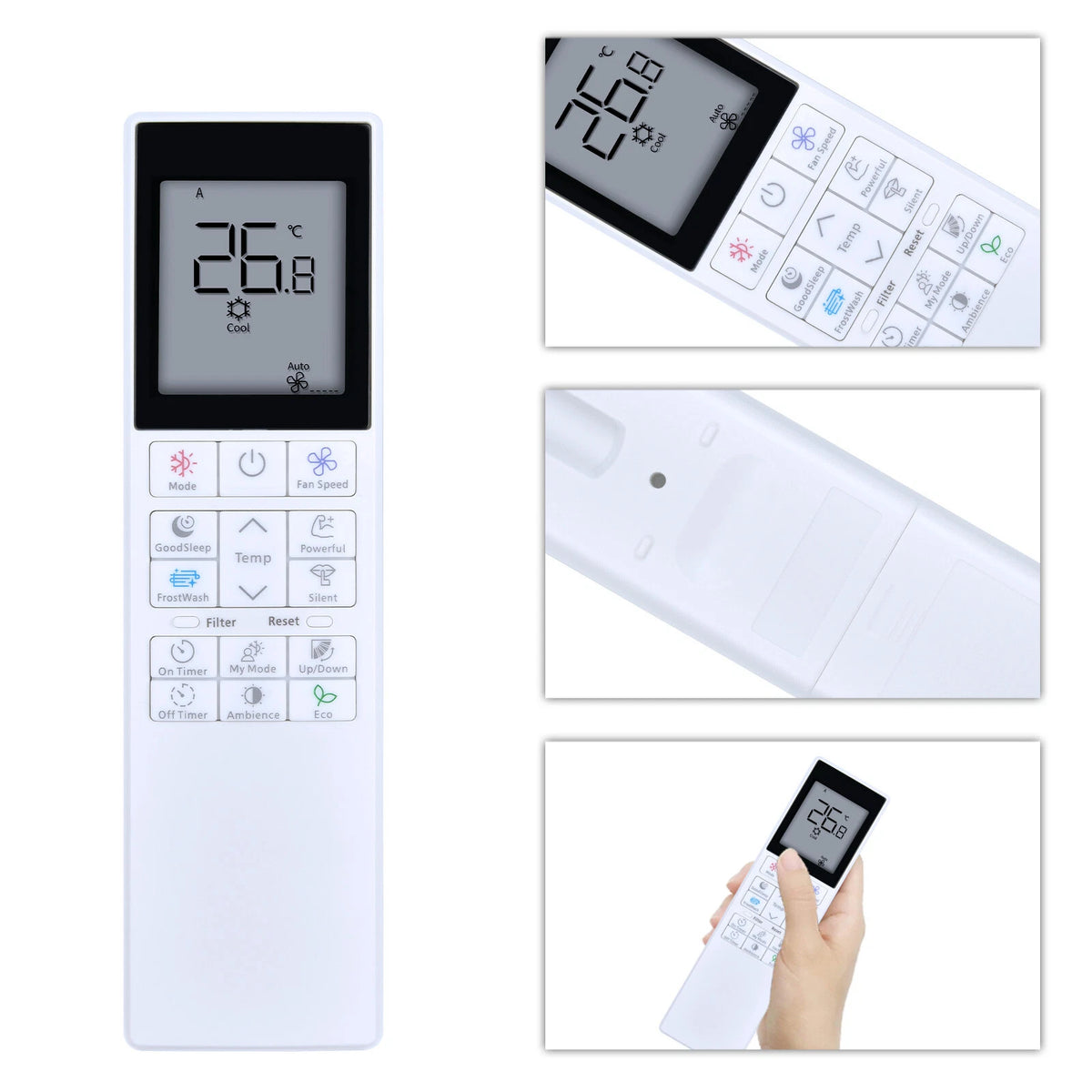 Remote Control For Hitachi Air Conditioning RC-AGU1ED0I RC-AGS1EA0E RAR-MOA6