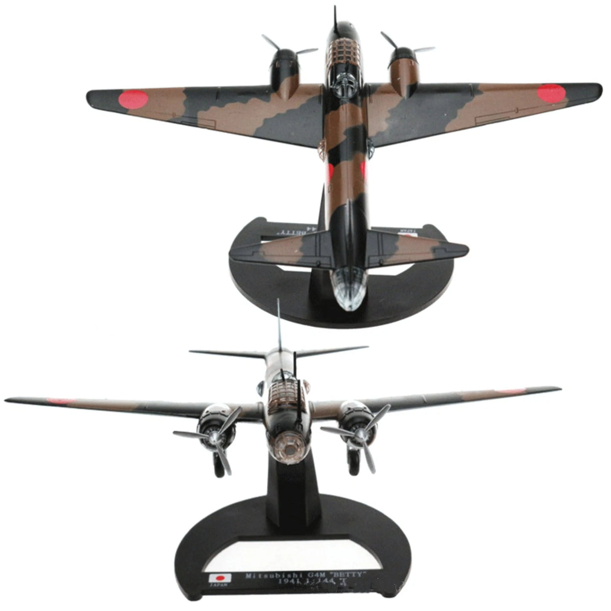 17cm Alloy 1/144 Scale WWII G4M Betty Bomber Airplane Model Plane Toy Gift Decor