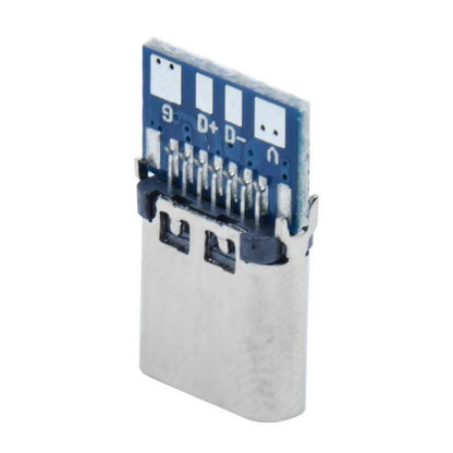 10Pcs USB Type-C 14 pin Connector Breakout P-CB Board Female Socket Type-C 2.0 m