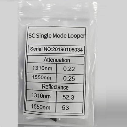SC/UPC 9/125 Single  Mode Loopback Fiber Optic Tester Optical Adapter Connector