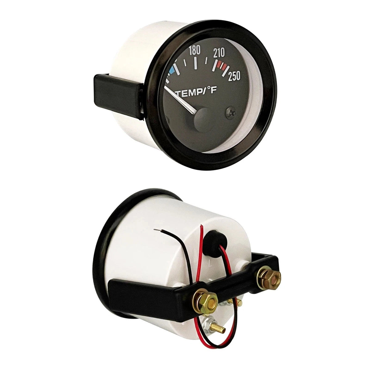 Water Temperature Gauge 52mm 12V 100-250F Mechanical Pointer Universal for Boat
