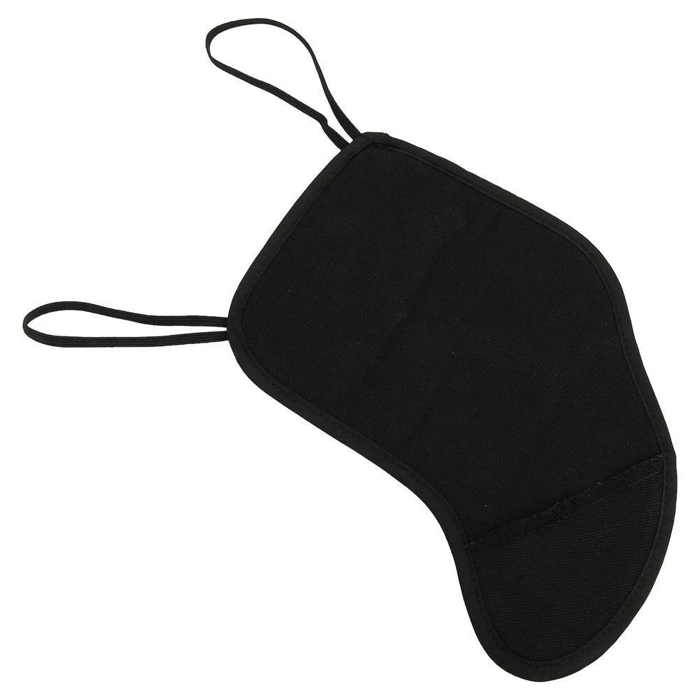 Violin Shoulder Rest Flannelette Pad Chin 3/4 size, Black