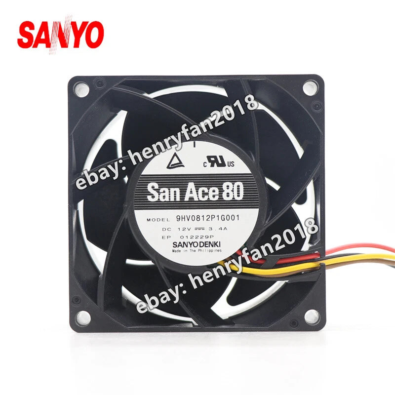 SANYO Denki 9GV1212P4G01 SanAce DC 12V 1.68A 120*120*25MM 4-Wire PWM Cooling Fan