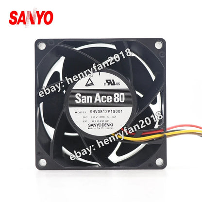 SANYO Denki 9GV1212P4G01 SanAce DC 12V 1.68A 120*120*25MM 4-Wire PWM Cooling Fan