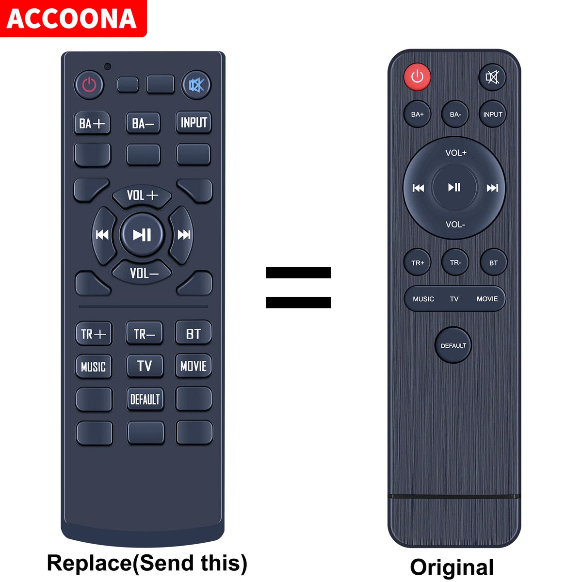 Replacement Remote Control For Wohome S11 Soundbar